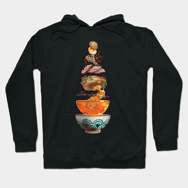 The Great Ramen off Kanagawa Hoodie by RedoneDesignART